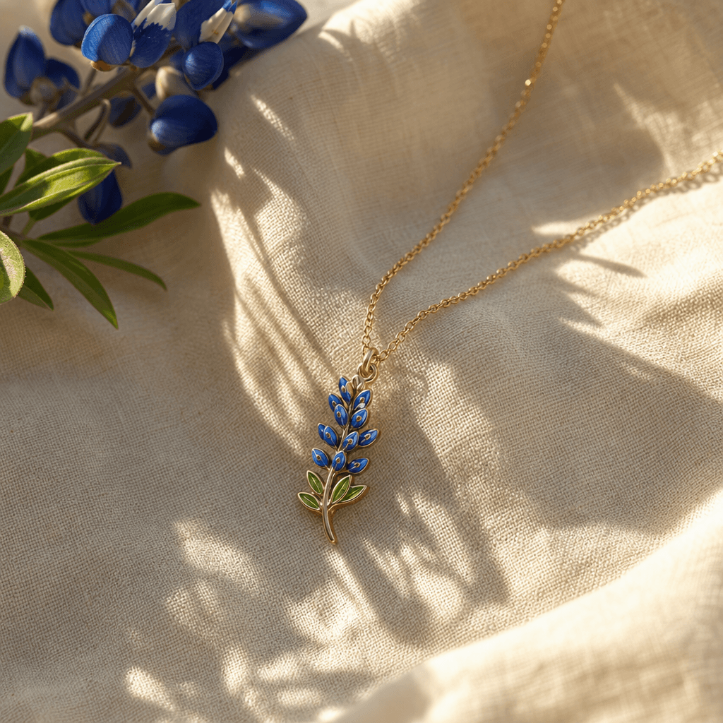 Bluebonnet Chain Necklace